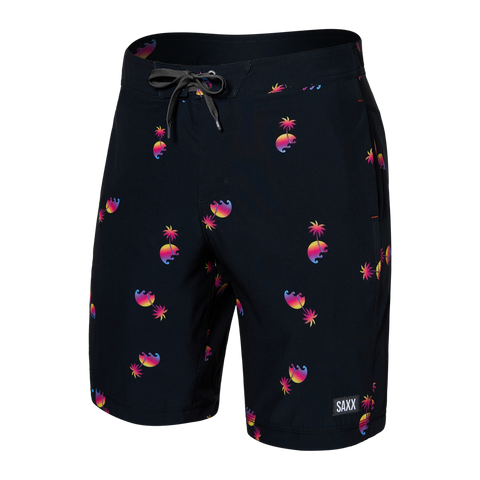 Saxx Men's Betawave 2 in 1 Boardie 19" Sunset Waves