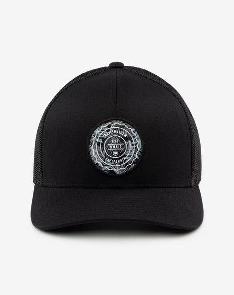 Travis Mathew Mens Black The Patch Floral Hat