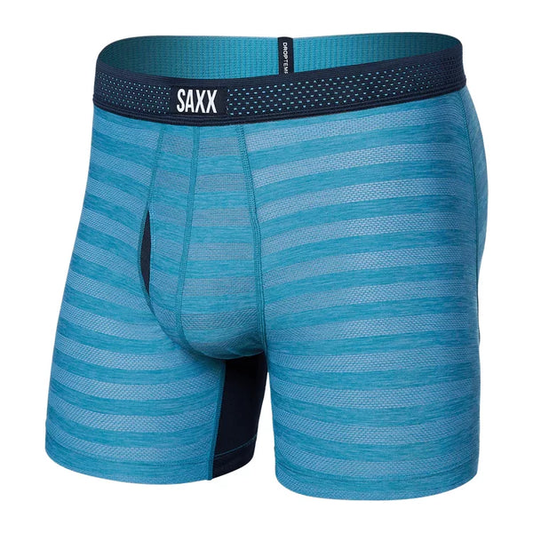 Saxx Men's Droptemp Cool Mesh Boxer Brief Blue Moon Heather