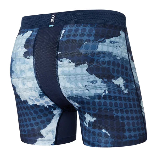 Saxx Mens DropTemp Cool Mesh Boxer Brief w/Fly Cloud Drop