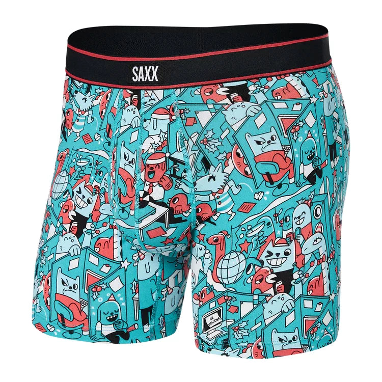 Saxx Mens Daytripper Holiday Office Party Boxer Brief