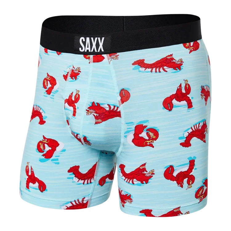 Saxx Men's Ultra Lobster Lounger Aqua Boxer Brief