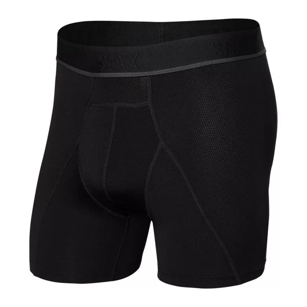 Saxx Men's Kinetic Mesh Boxer Brief Blackout