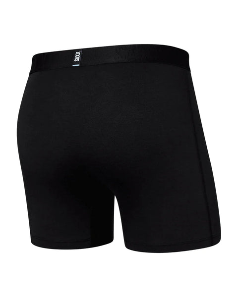 Saxx Mens Black Droptemp Cooling Cotton Boxer Brief