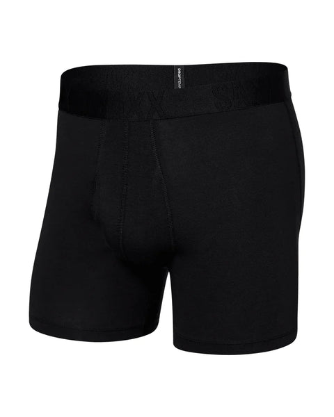 Saxx Mens Black Droptemp Cooling Cotton Boxer Brief