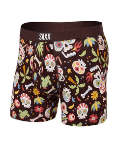 Saxx Mens Fudge Dia De Los Muertos Vibe Super Soft Boxer Brief