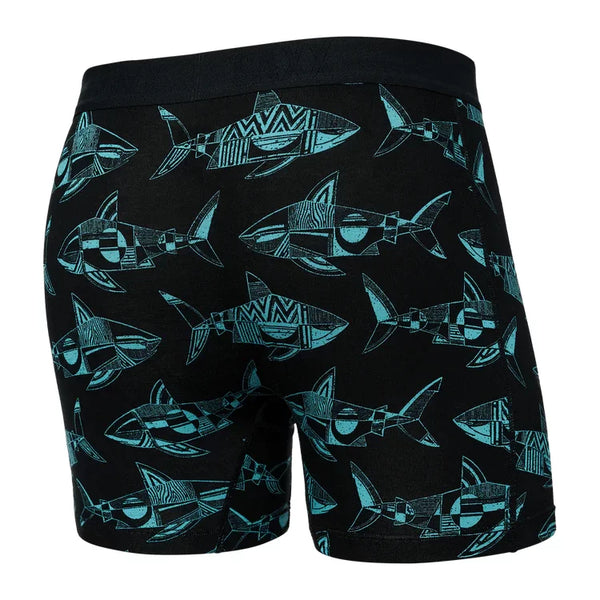 Saxx Mens Erik Abel Sharks Vibe Super Soft Boxer Briefs