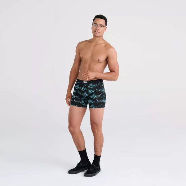 Saxx Mens Erik Abel Sharks Vibe Super Soft Boxer Briefs