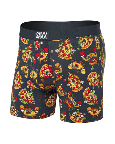 Saxx Mens India Ink Food Fight Vibe Super Soft Boxer Brief