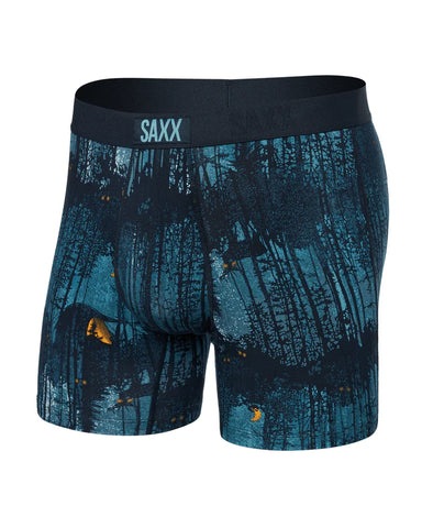 Saxx Mens Dark Ink Forest Walk Vibe Super Soft Boxer Brief