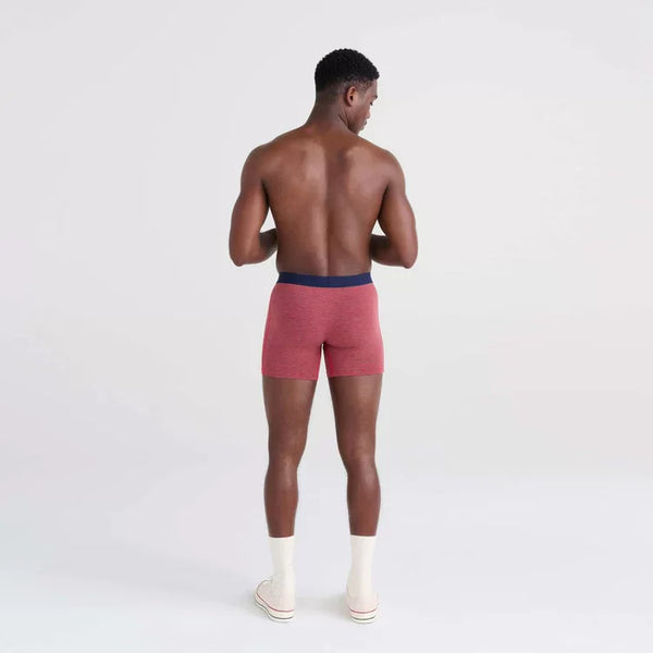 Saxx Mens Vibe Super Soft Boxer Brief Mini Stripe Cherry