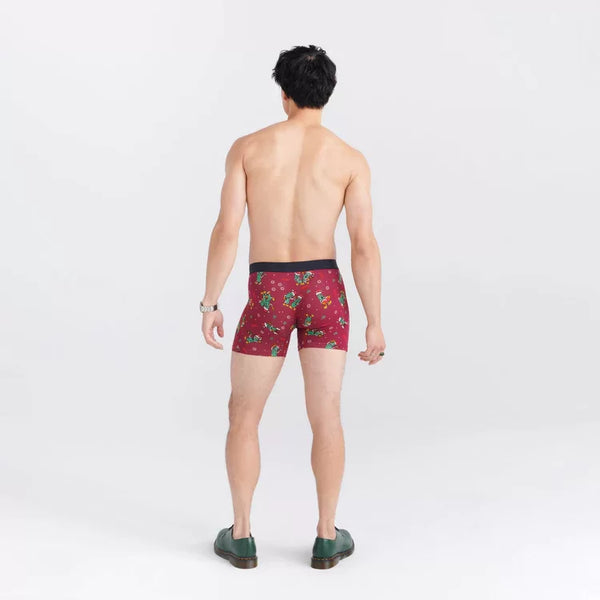 Saxx Mens Vibe Super Soft Pickled Merlot Boxer Brief