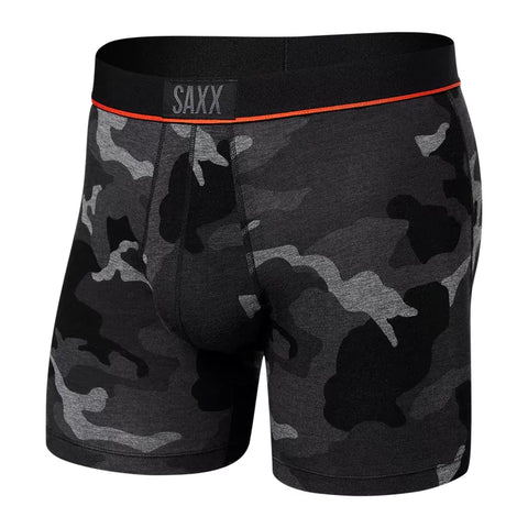 Saxx Men's Vibe Supersize Camo Black Boxer Brief