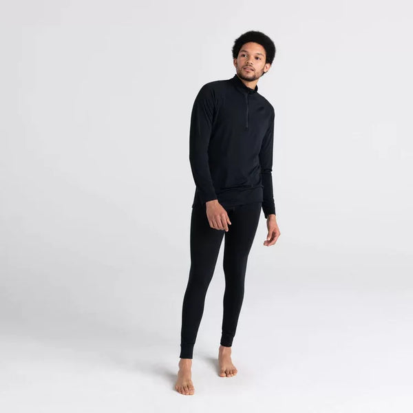 Saxx Roast Master Mid Weight Black Baselayer Bottom