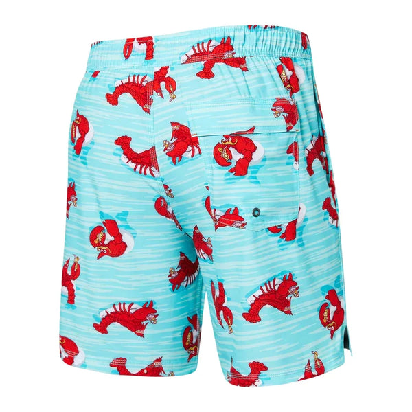 Saxx Men's Oh Buoy 2 In 1 Volley 7" Lobster Lounger