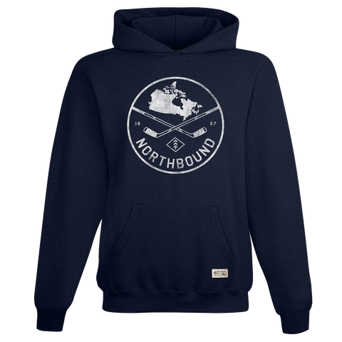 Northbound Boys Navy Heather Hockey Division Pullover Hoodie