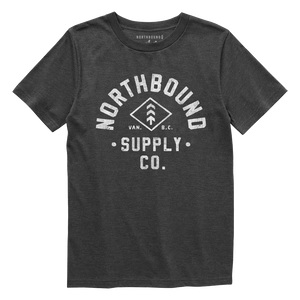 Northbound Supply Co. Boys Charcoal Heather Heritage Tshirt