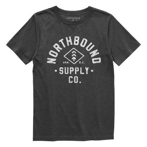 Northbound Supply Co. Boys Charcoal Heather Heritage Tshirt