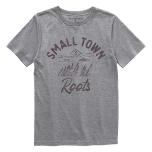 Northbound Supply Co. Girls Charcoal Heather Small Town Roots Tshirt