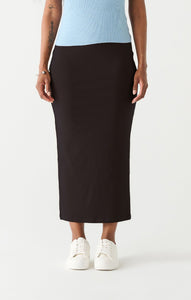 Dex Ladies Black Long Pencil Skirt