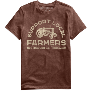 Northbound Supply Co. Brown Heather Support Farmers Tshirt