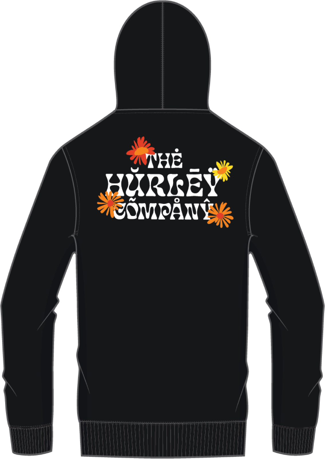 Hurley Mens Sedona Fleece Black Pullover Hoodie