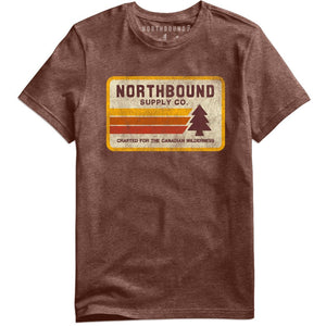 Northbound Supply Co. Mens Retro Pine Tshirt