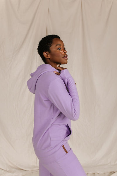 Ampersand Ave Ladies Wisteria Performance Fleece Halfzip Sweatshirt