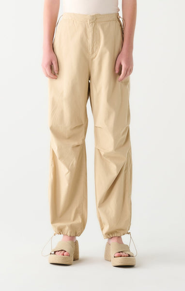 Dex Ladies Light Tan Parachute Pant