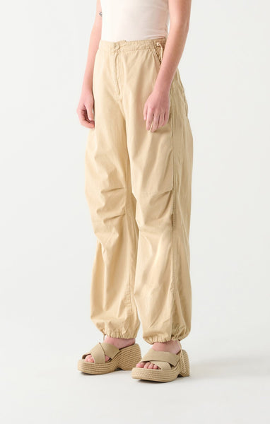 Dex Ladies Light Tan Parachute Pant