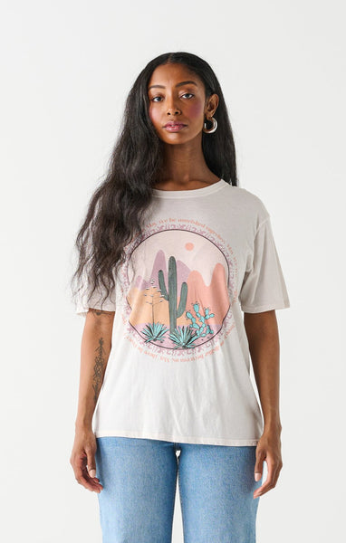 Dex Ladies Bone/Cactus Graphic Tee