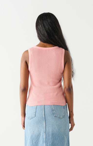 Dex Ladies Melon Waffle Knit Tank Top