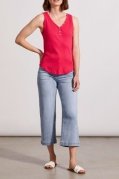 Tribal Ladies Beach Wash Brooke Hugging Button Fly Crop Wide Jeans