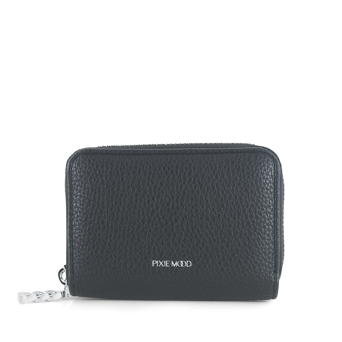 Pixie Mood Black Pebbled Kimi Card Wallet