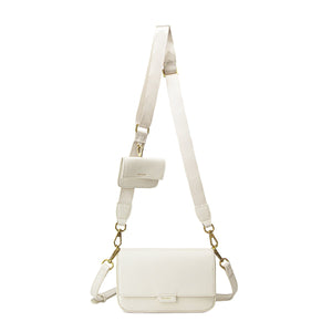 Pixie Mood Ladies Coconut Cream Pebbled Larissa Mini Crossbody