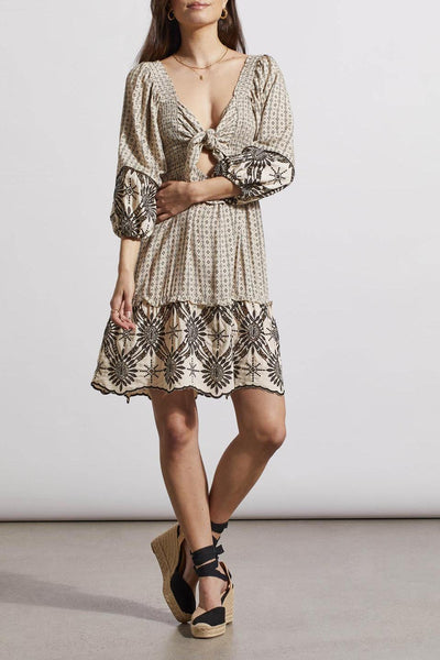 Tribal Ladies French Oak Wear 2 Ways Embroidered Dress