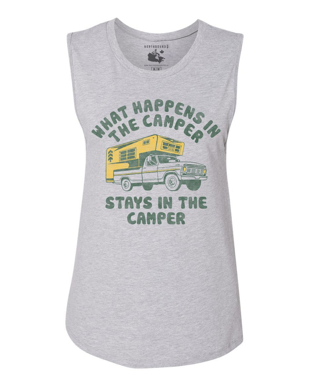 Northbound Supply Co. Grey Heather The Camper Muscle Tank