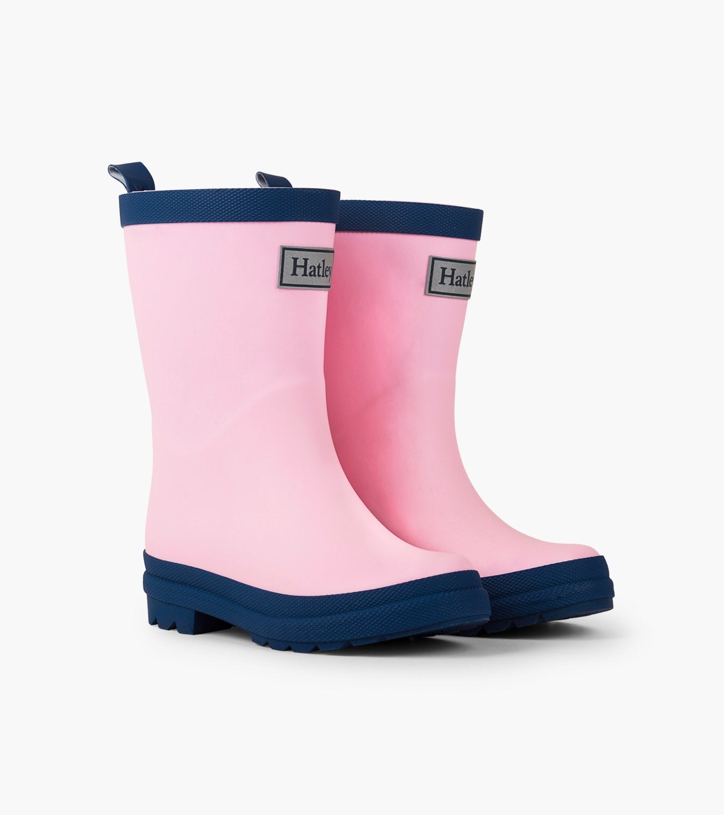 Hatley Girls Pink & Navy Rain Boots