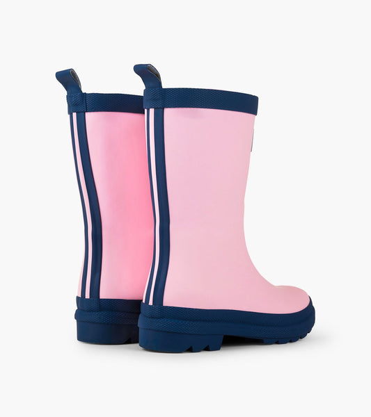 Hatley Girls Pink & Navy Rain Boots