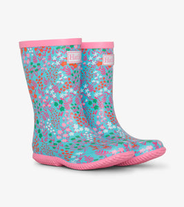 Hatley Girls Ditsy Floral Packable Rain Boots