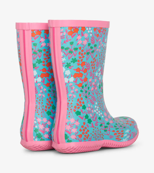 Hatley Girls Ditsy Floral Packable Rain Boots