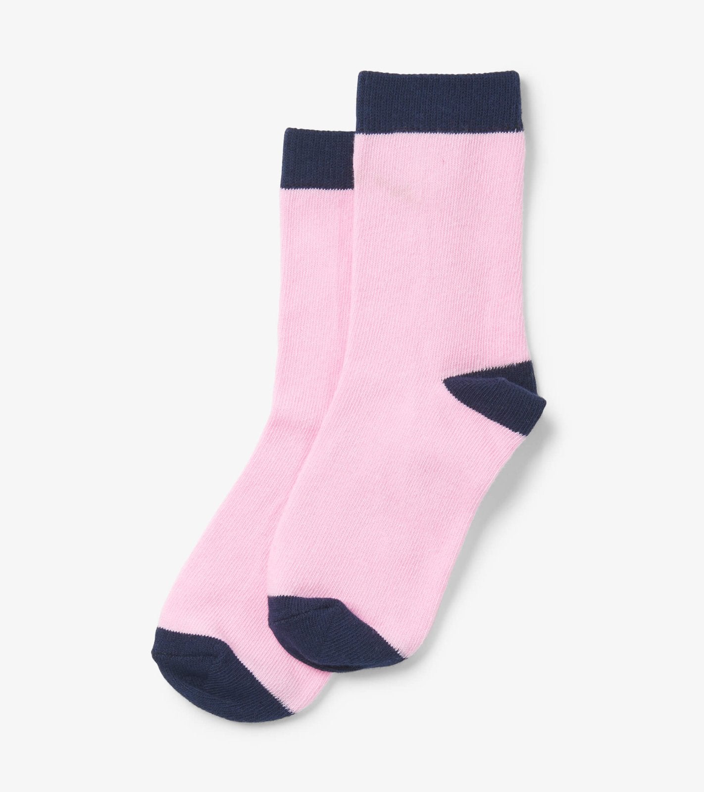 Hatley Girls Pink & navy Crew Sock