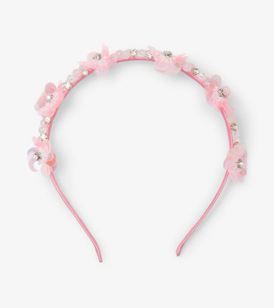 Hatley Girls Pink Flower Crown Headband