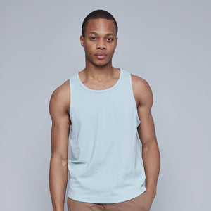 RD Style Mens Hedge Aqua Melange Tank Top