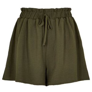 Apricot Ladies Khaki Airflow Paperbag Short