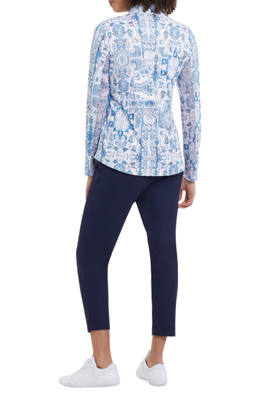 Tribal Ladies Deep Blue Pull On Capri