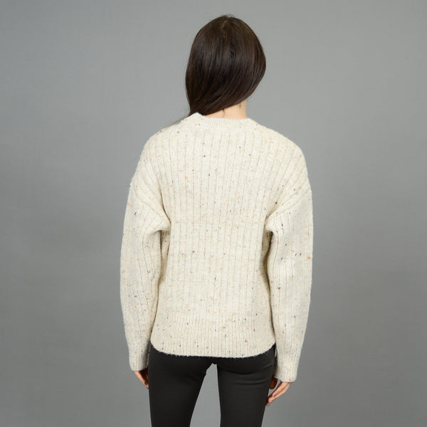 RD Style Ladies Natural Adalina LS Crewneck Pullover