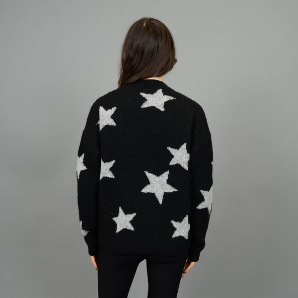 RD Style Ladies Black Bretta LS Crewneck Pullover