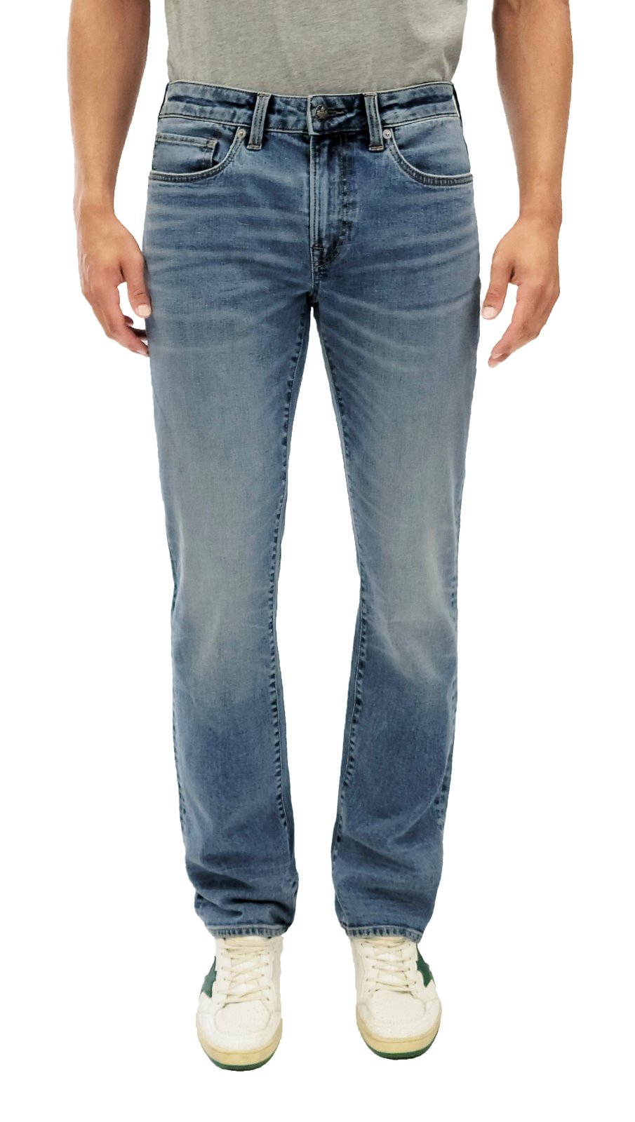 Buffalo Mens Whiskered and Work Relaxed Straight Driven Jeans