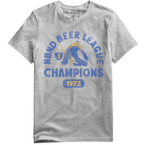 Northbound Supply Co. Mens Grey Heather Beery League Tshirt